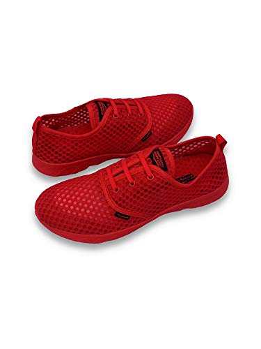 Wave Runner Men's Water Shoes - Quick Drying Performance and Travel Aqua Sneakers (Red, Numeric_11) - Thumbnail 3