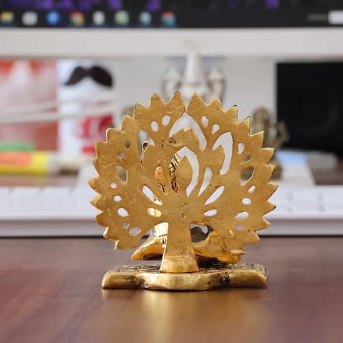 Image of KridayKraft Elegant Matki Krishna Murti - Divine Matki Krishna Idol for Home & Office Decor, Intricately Designed Pooja Statue & Spiritual Showpiece for Living Room, Bedroom, Temple (Golden)