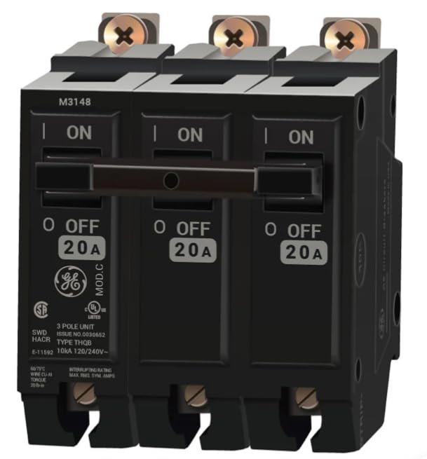 THQB32020-20 Amp Circuit Breaker Bolt-On - 20 Amp - 3 Pole - 240 Volt