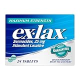 Ex-Lax Maximum Strength Stimulant Laxative Constipation Relief Pills for Occasional...