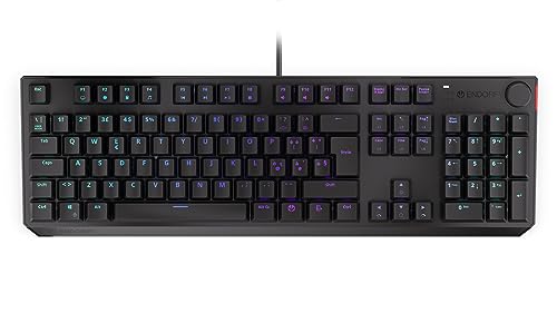 Thock IT Red, switch Kailh Red, tastiera meccanica full size, layout Italiano, keycaps in ABS, manopola del volume, EY5G010 - Tastiera gaming - Immagine 1