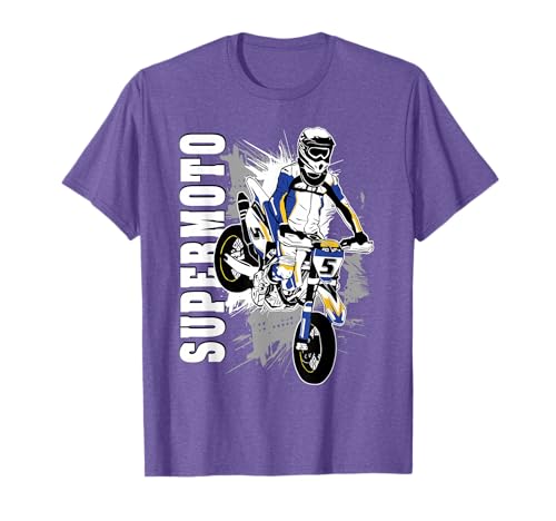 Supermoto Supermotard Enduro Moto Cross Motocicleta Camiseta