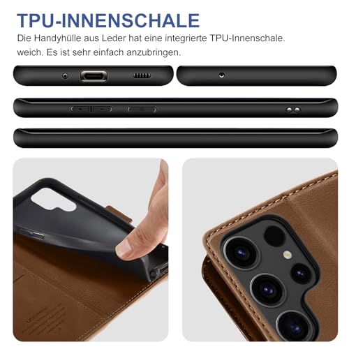 Étui Galaxy S24 Ultra marron pour regarder vos vidéos de voyage