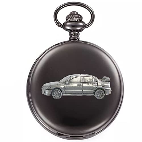 Mits Lancer Evolution VIII motif voiture effet étain sur boîtier noir poli rigide Réf 3D