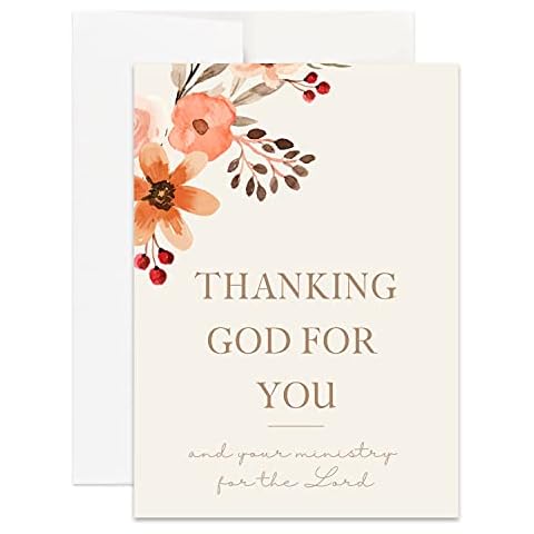 Simply Uncaged Christian Gifts Ministry Appreciation 5x7Inch Card for Pastor, Minister, Church Staff, Volunteers, Ministry Appreciation Gift Card for Ministers (Single Card) Cover