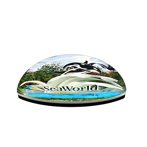 Imán decorativo de cristal 3D USA Seaworld Orlando miniatura 3
