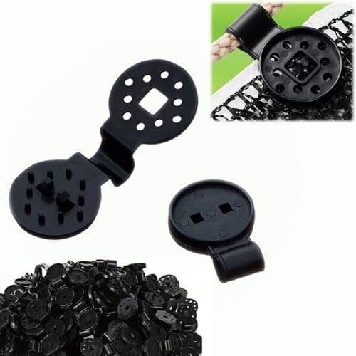 YAKYGIBT Shade Cloth Clips Shade Cloth Heavy Duty Lock Grip Sunscreen & Sunshade Retaining Net Clip for Tarp Garden Greenhouse (20 Black)