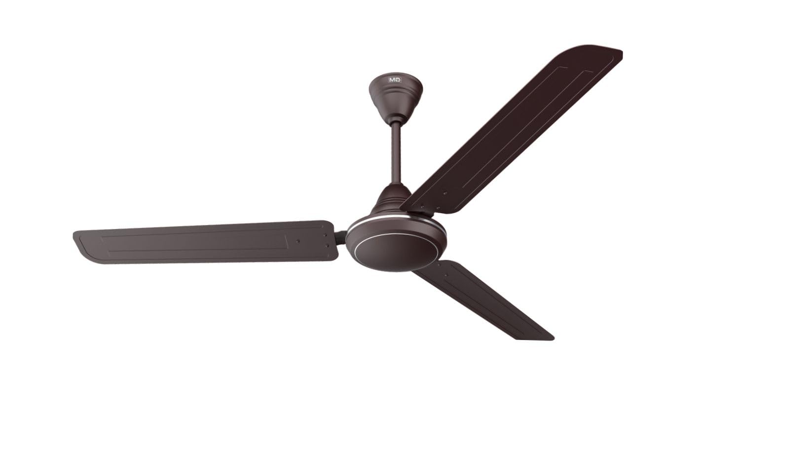 ALQER Aeropad Energy Saving Ceiling Fan | Quick start High Torque Motor Above 400 RPM | 100% Copper Winding | Double Ball Bearing | High Grade GP Blades | 2 years warranty (D Brown) (S Brown)