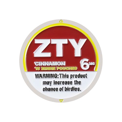 ZEETY Golf Ball Marker, Funny Golf Gifts Unique Golf Accessories for Men and Women Golfers (RED)