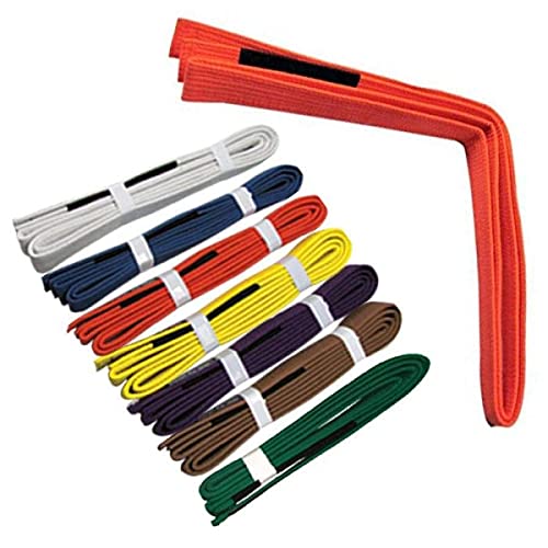 ROLL HARD Brand - Brazilian Jiu Jitsu Belts and Sizes (White, A6)