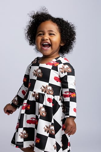 Image of monica + andy Short Sleeve Let's Dance Dress, Organic Cotton Playwear Clothes for Girls, Kids, Toddler & Infant Sizes