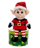 Fiesta Toys X12036 12" Boy & Girl Santa's Secret Elf (Assorted Either Boy or Girl), Multicolor