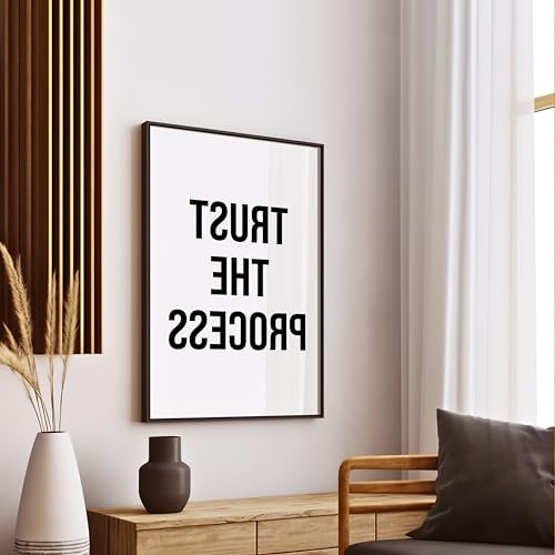 Image of COLOSSAL ART HOUSE Just Try Motivational Wall Frames for Living Room, Dining & Bedroom Wall Decoration - (13x17 Inch, Quote Frame) (TRUST)