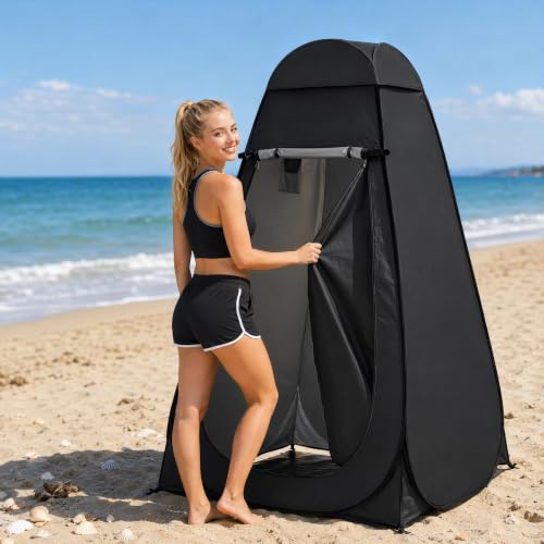 Pop-Up Privacy Tent Tienda de Ducha Portátil Camping Tienda para Baño Exterior Cambiador de Ropa Refugio de Privacidad Instantáneo Extra-Alto, UPF 50+, Impermeable miniatura 3