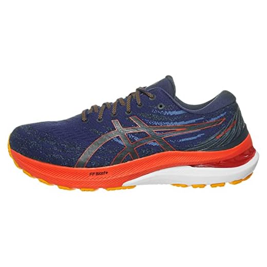 ASICS Men's Gel-Kayano 29 Running Shoes, 10, DEEP Ocean/Cherry Tomato