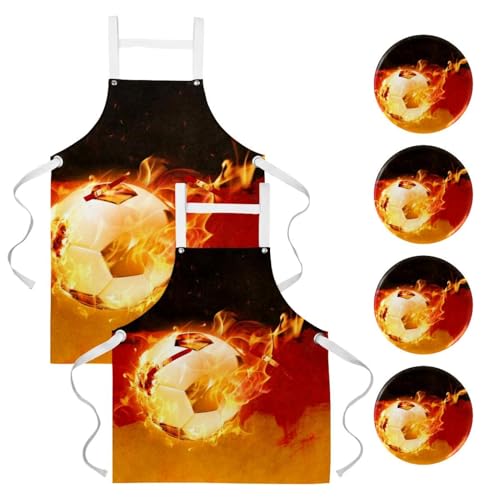 Tablier de cuisine multicolore pour protéger vos vêtements du nettoyage