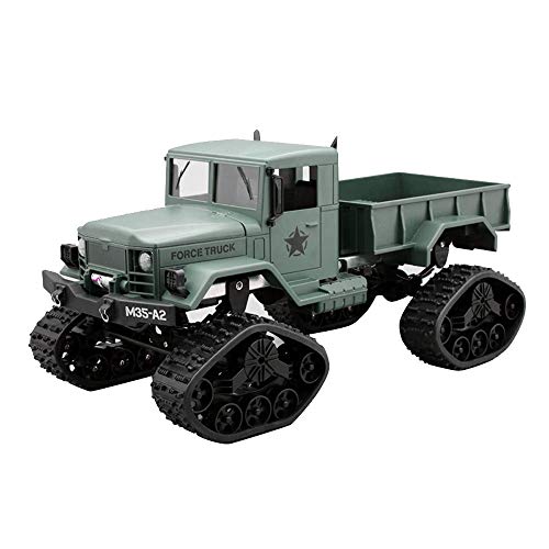 Dergo Shipped from United States Play Vehicles, RC Military Truck Army1:16 4WD Tracked Wheels Crawler Off-Road Car RTR Toy New, Toys & Hobbies - Thumbnail 3