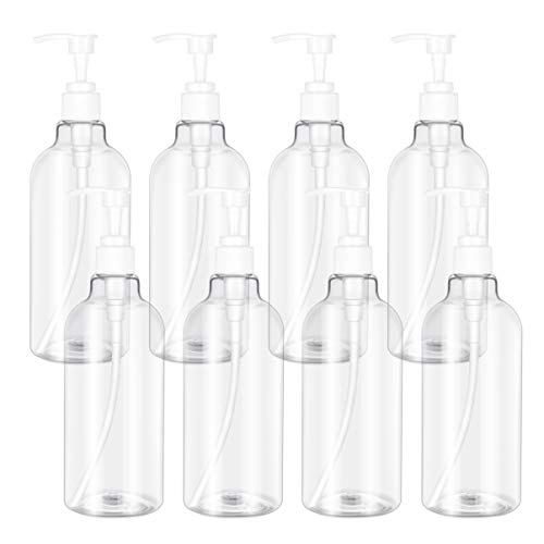 8pcs Subpackaging Bottle Shampoo Bottles Pump Press Bottle Shampoo Pump Bottles