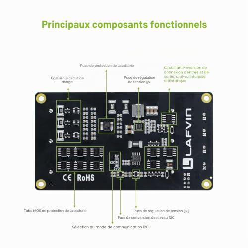 Module UPS 3S alimentation continue pour serveur Raspberry Pi - 3