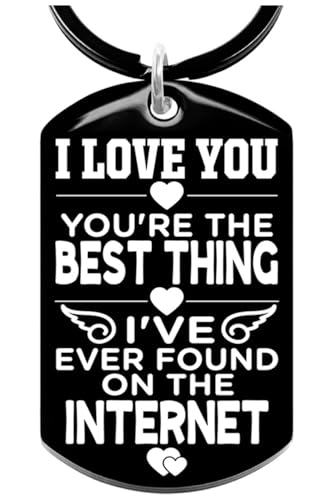 Allpeak Presentes para namorado namorada marido esposa - chaveiro engraçado mordaça aniversário presentes românticos para ele, melhor amigo, meias de Natal, elefante branco, presentes secretos de