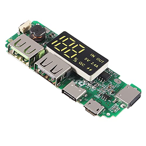 4pcs 18650 Charging Board ，Dual USB 5V 2.4A Mobile Power Bank Module 186 50 Lithium Battery Charger Board with Overcharge Overdischarge Short Circuit Protection DIY USB Power Bank Board2