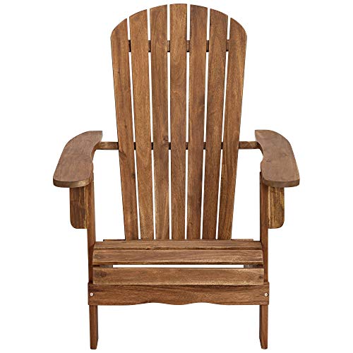 Teal Island Designs Cape Cod Natural Wood Adirondack Chair - Image 4