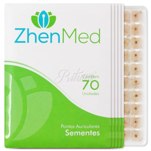 Ponto Auricular Semente Mostarda 350 Pontos Zhenmed Auriculoterapia (Esparadrapo Redondo)