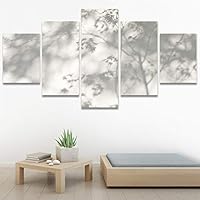 SIGNWIN 5 Panel Canvas Wall Art Modern Art Abstract Contemporary Edgy Mixed Media Multicolor Patterns for Home Decorations Ready to Hang - 60