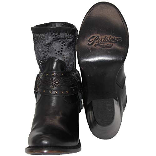 Womens Leather Cowgirl Cowboy Western Ankle Boot4