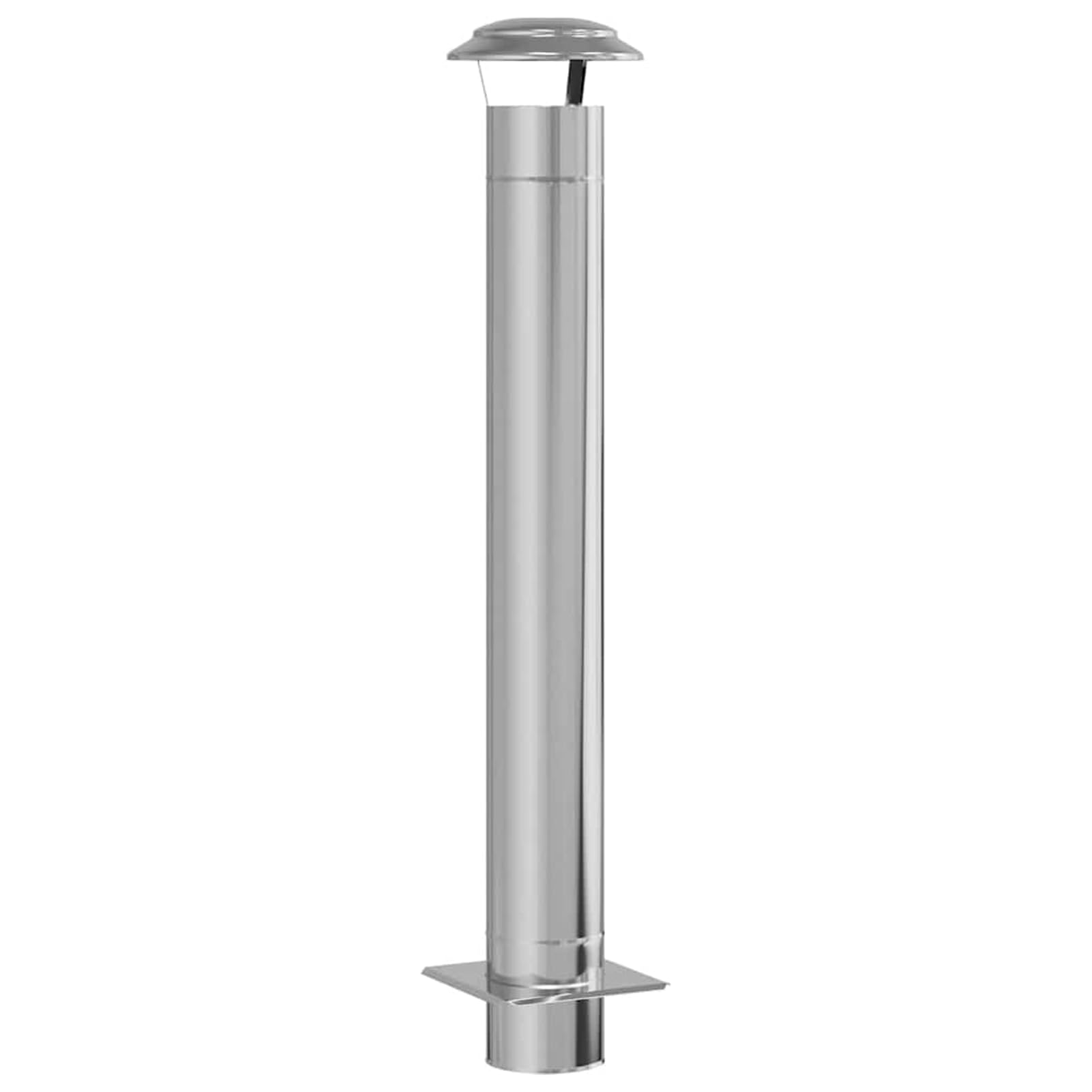Gecheer Extensión de Chimenea Plateado 25 x 25 x 132 cm Modelo LYKQY-42008452ES