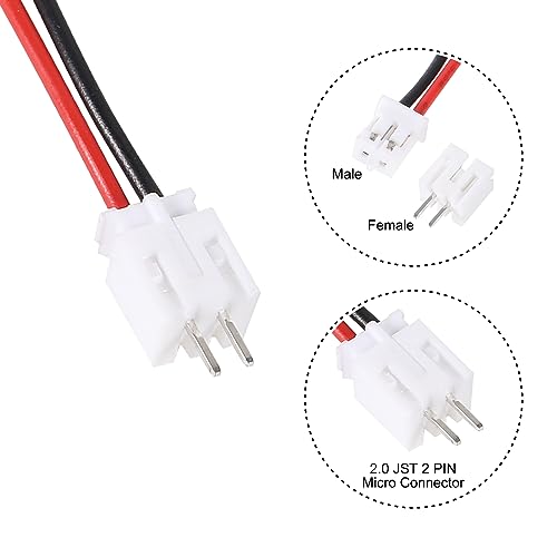 Alinan 20 piezas conector JST 2.0 Ph 2 pines miniatura 2