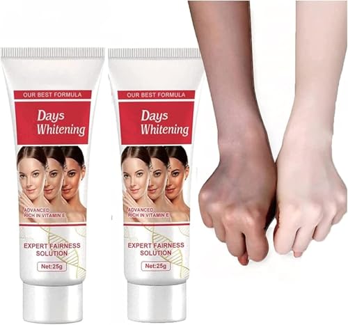 Crema hidratante blanqueadora de ácido kójico de 3- días, Dark Spot Corrector Cream, crema de ácido kójico para aclarar la piel para piel oscura, corrector de manchas oscuras para cuerpo (2)