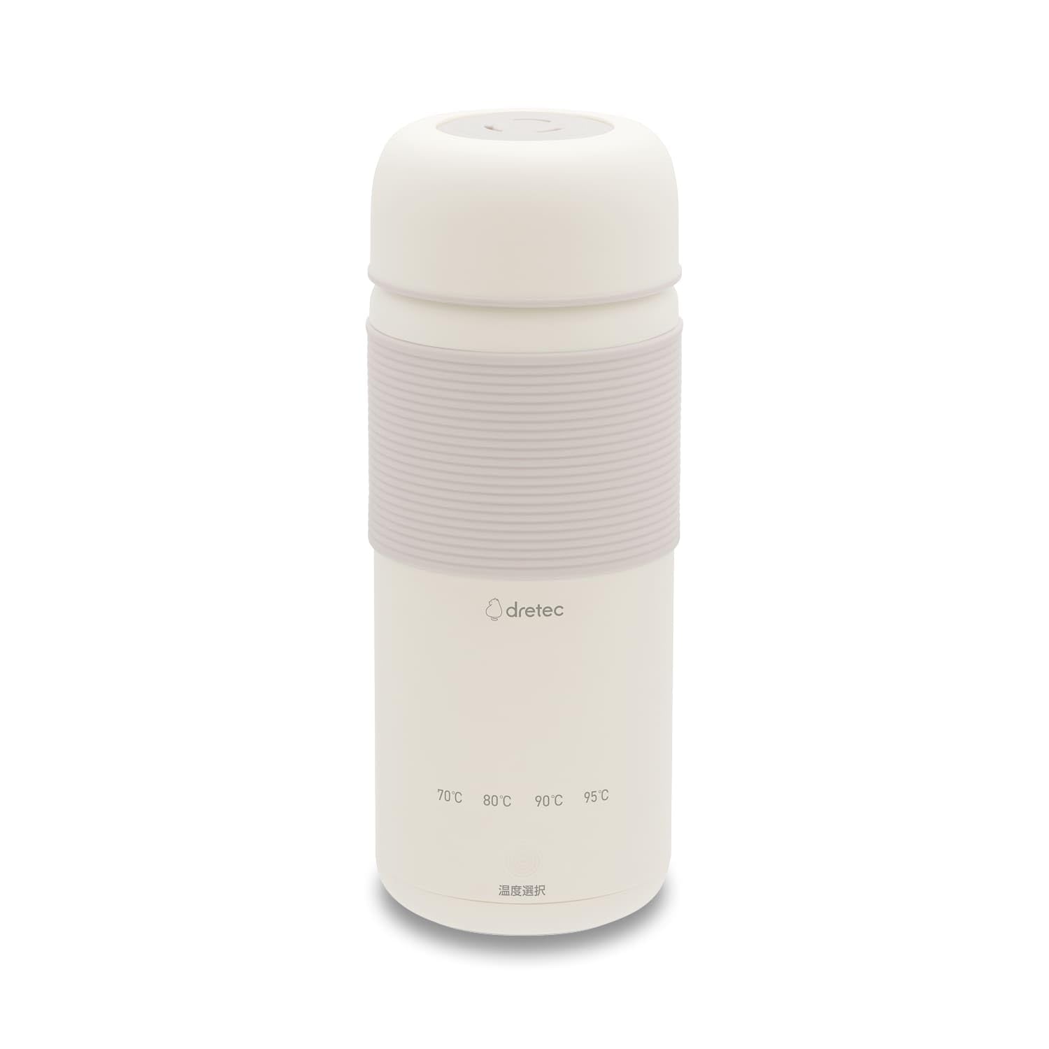 ドリテック(dretec) おでかけ温調ケトル アイボリー 400ml 400W…