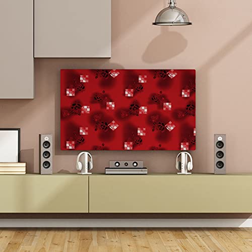 Image of Glassiano Marigold Dustproof Printed 50 inch LED TV Cover Screen Protector Compatible for All Models, Print 39