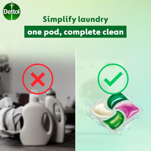 Image of Dettol 4 in 1 Laundry Detergent Pods 18pcs