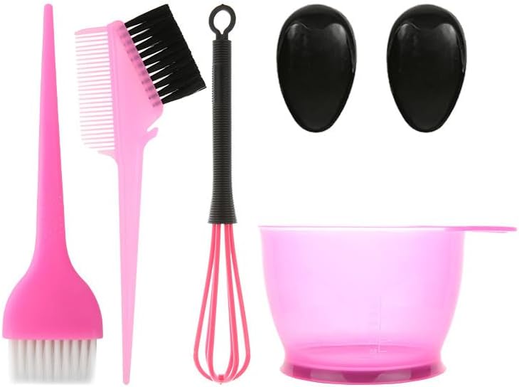 5個 1セット ヘアカラーブラシ コーム サロン カラーブラシ ハイライトボード ヘア着色ツール ヘアカラーキット ヘアサロンキット