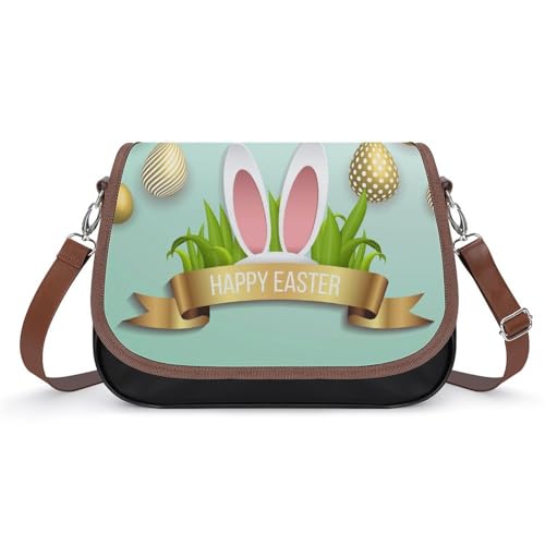 Sac messager œuf et lapin de Pâques, le cadeau en cuir parfait pour femme
