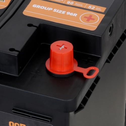 Image of Autocessking Group Size 96R Start and Stop AGM Automotive Battery, 12V 52Ah, 600 CCA, 90 RC Rechargeable Car Battery, 36 Months Warranty