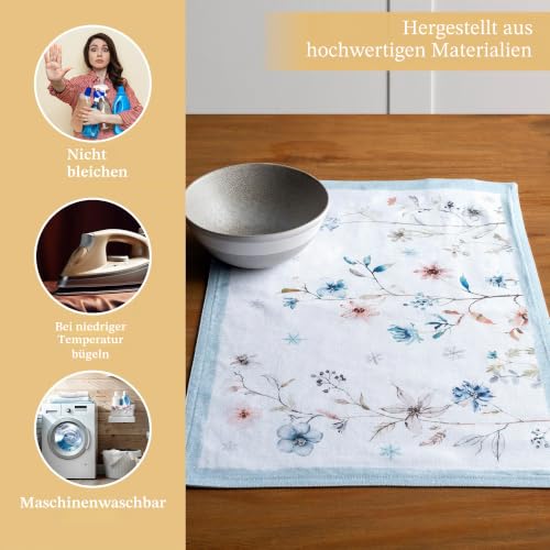 Maison d'Hermine Platzsets 100% Baumwolle (33cm x 48 cm, 4er-Set) – Ansicht 3