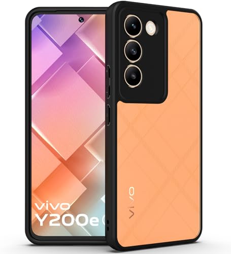 Image of KAPAVER Hybrid Series Back Cover Case Compatible with Vivo Y200e (Black)