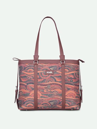 Image of ZOUK Office Bag | Stylish Bags for Office Use | Laptop Bag 15.6 inch | Stylish Tote for Office Use | Purse for Women | Vegan Leather Handbag | Daily & Travel Use