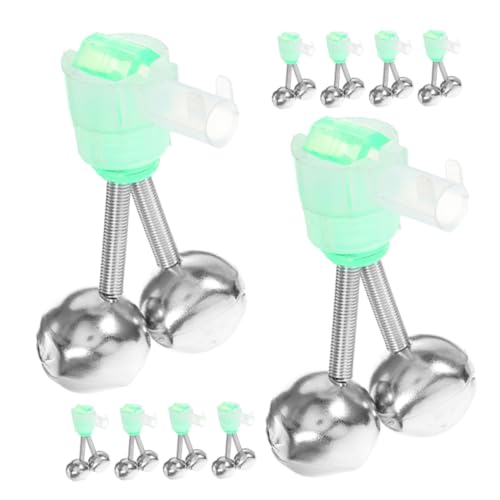 balacoo Fishing Twin Bells 30pcs Fishing Bite Alarm Bell Spiral Design for Rods