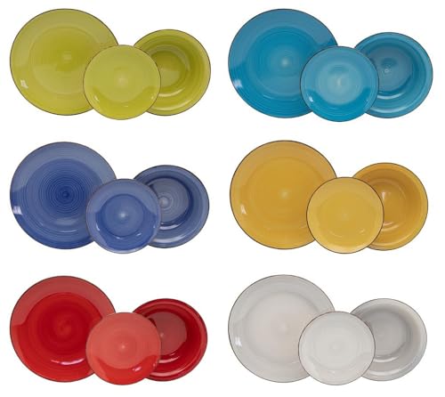 Servizio Piatti per 12 Persone in Gress Porcellana 36 pezzi per Lavastoviglie modello (positano)