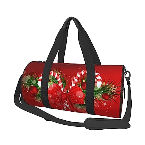 Sac de voyage rouge avec sangle réglable pour éviter le manque de place