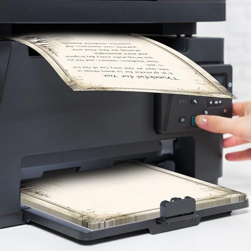 EggSun 100 Pcs Stationery Paper, Winter Computer Writing Paper,4 Design holiday event Border Letterhead for Invitations,Gifts,Holidays,Party Notes(8.5x11Inch) - Image 8