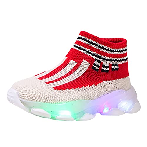 IWIHMIV Toddler Light Up Shoes Boys Girls Sneakers Kids Tennis Shoes Athletic Walking Shoe Breathable Lightweight Running Shoes for Boys