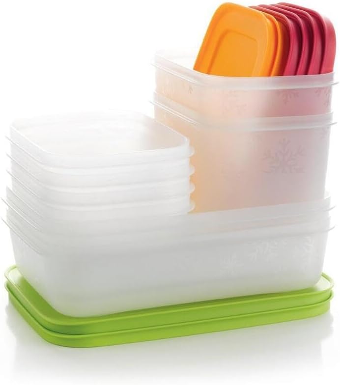 Tupperware Freeze It Starter Set 2X 1,9 Cup, 2X 4.6 Cup, 1x 4.2 Cup