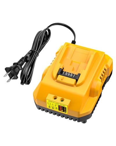 DCB112 Charger Replacement for Dewalt Battery Charger Compatible with Dewalt 12V 20V Max Lithium Battery DCB201 DCB204 DCB205 DCB206 DCB120 DCB127 DCB112 DCB115 DCB118 DCB107 DCB105 DCB102(Yellow)