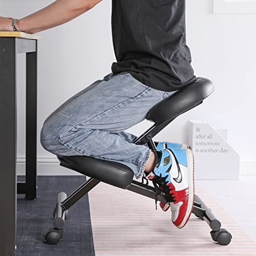 Kneeling Chair,Stool Chair Office Kneeling Chair Adjustable And Comfortable Ergonomic Desk Chair For Home And Office,Black #TOP1