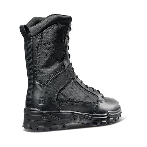 Image of 5.11 Tactical Men's Fast-Tac 8″ Boot - Cushioned Tactical Duty Boot with Slip-Resistant Sole, Black, Style 12387